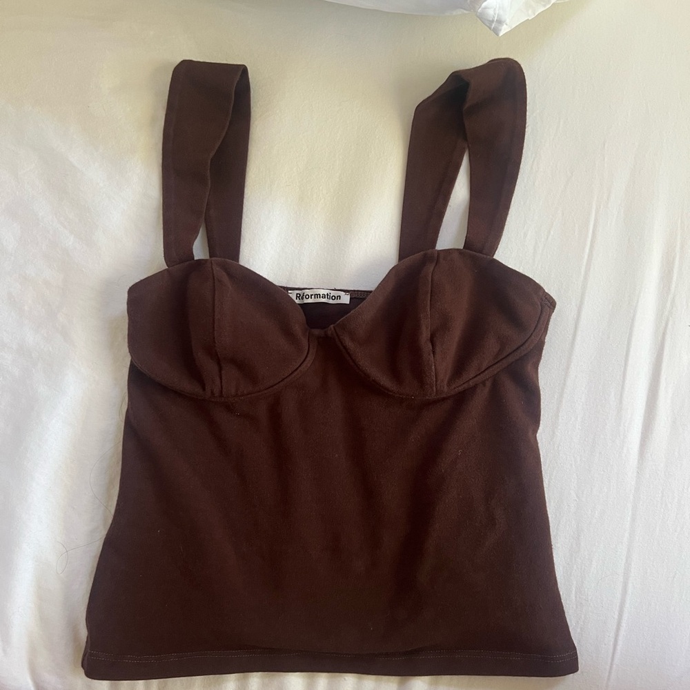 Reformation Brown tank top